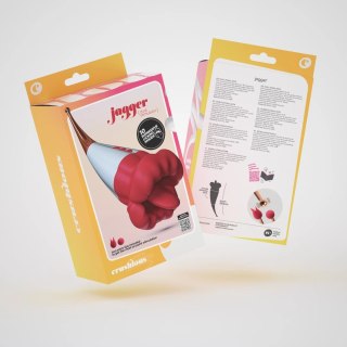Jagger Double Stimulator Red - Innowacyjny dwustronny model silikonowy