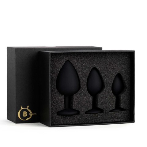 Jewellery - Silicone PLUG - SET Black
