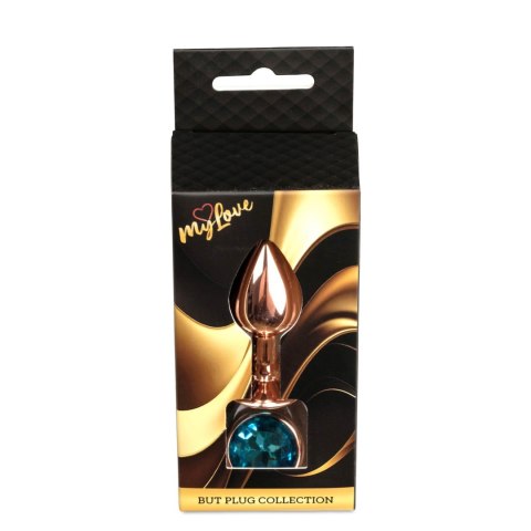 MyLove Toys - Jewellery Red Gold PLUG- Light Blue