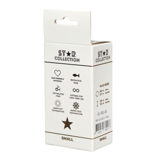 Star Collection - Pink Silicone Anal Plug S - Light Blue Stone