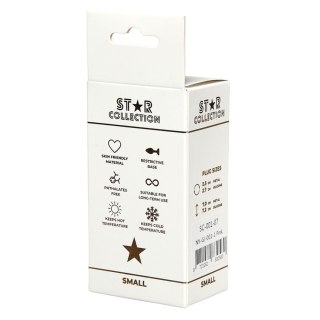 Star Collection - Pink Silicone Anal Plug S - Pink Stone