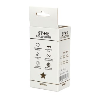 Star Collection - Purple Silicone Anal Plug S - Clear Stone