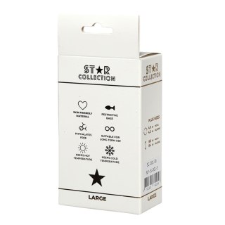 Star Collection - Silver Metal Anal Plug L - Clear Stone