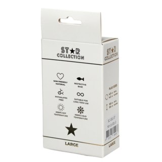 Star Collection - Silver Metal Anal Plug L - Pink Stone