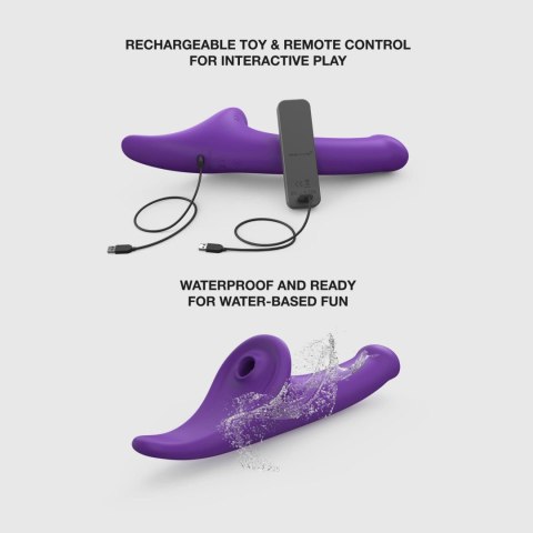 MULTI ORGASM DILDO - L - PURPLE TR