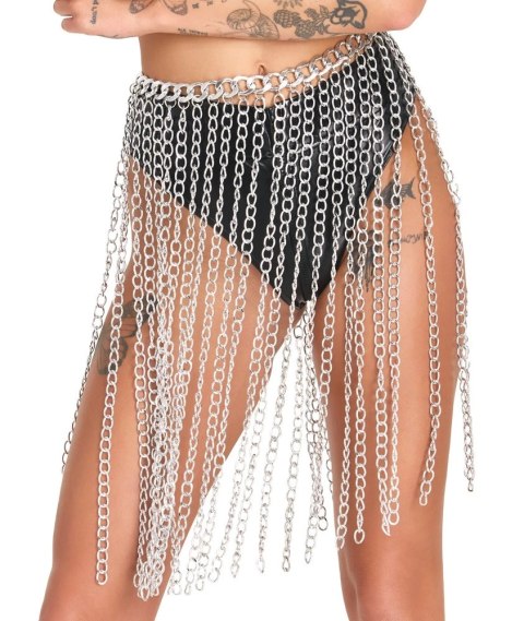 Bad Kitty Chainmail Collar/Szata z Łańcuszkow Srebrny Uniwersalny