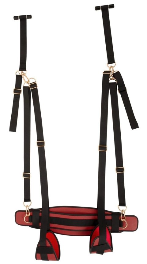 Bad Kitty Door Swing czarno-czerwony system podwieszany do drzwi 180kg