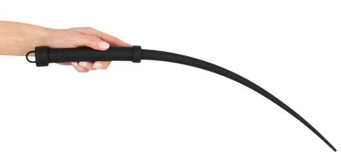 Bad Kitty Whip Silicone - czarny bat silikonowy 60 cm, ergonomiczny uchwyt