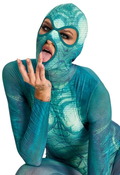 Beasty Cocks Jumpsuitgreen S/M kombinezon fantasy reptile