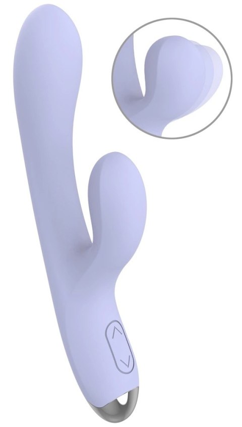 Beau coeur Rivano Curved Rabbit - silikonowy model z 2 silnikami, fioletowy