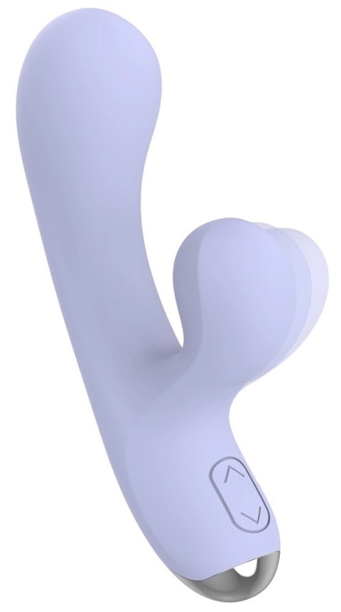 Beau coeur Rivano Curved Rabbit - silikonowy model z 2 silnikami, fioletowy