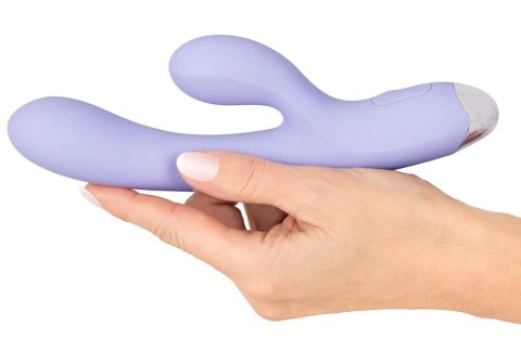 Beau coeur Rivano Curved Rabbit - silikonowy model z 2 silnikami, fioletowy