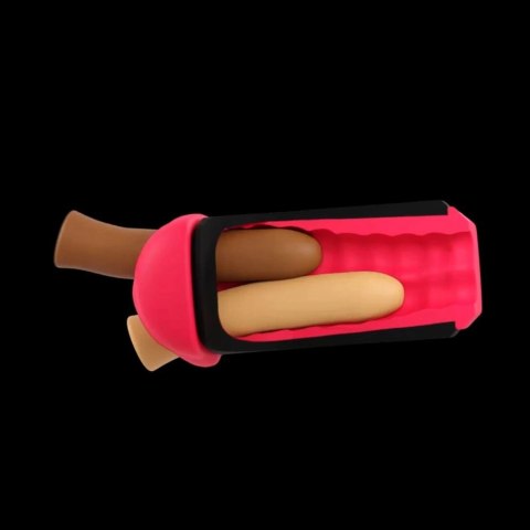 CockBlock FROT Massager - podwojna maszyna intymna, silikon/TPE, 20 cm