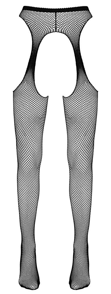 Cottelli LEGWARE Sex Tights S/M czarne rajstopy z siateczki bezszwowe
