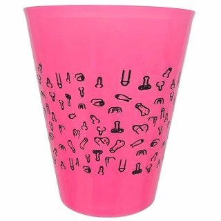 DIABLO PICANTE Kubek 500 ml fuksjowy z czarnym wzorem, polipropylen