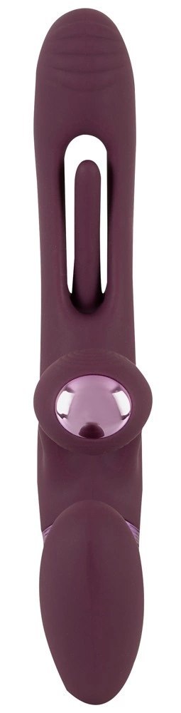 Javida Strapless Strap-On Flic podwojny wibrator z pilotem, silikon