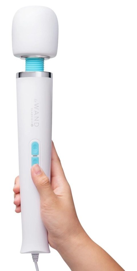 Le WAND Classique Plug-In Wand Massage biały 33 cm 10 trybow masażu