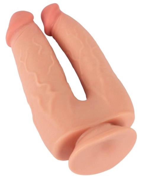 Nature Skin Bendable Double Penetrator elastyczny model TPE 20/19 cm