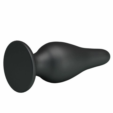 Pretty Love Ergonomiczna wtyczka silikonowa 15,4 cm z przyssawką czarna