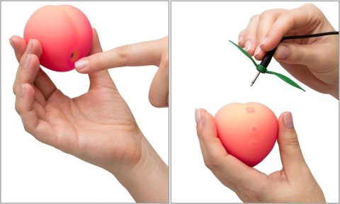 ROMP Pink Peach - kompaktowy stymulator z technologią powietrzną, rożowy