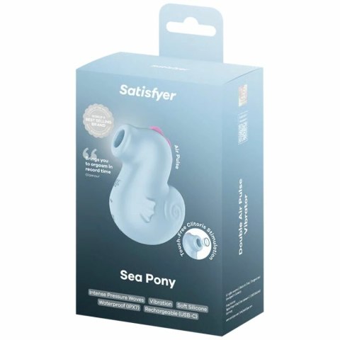 Satisfyer Sea Pony Vibrator & Air Pulse Stymulator IPX7 USB-C rożowy