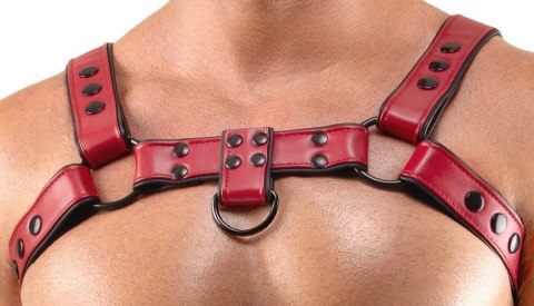 Svenjoyment Men's Chest Harness czerwony S-XL regulowany vegan