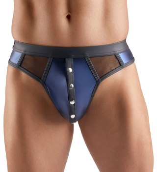 Svenjoyment Men's Thong XL granatowy z siateczką i napami