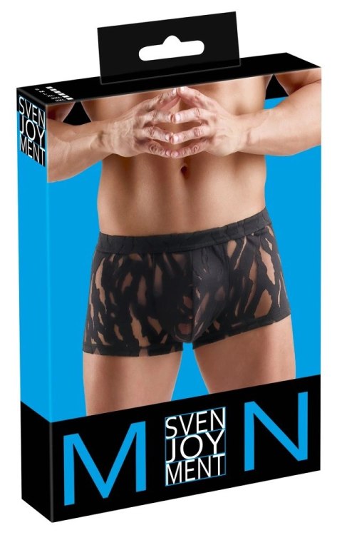 Svenjoyment Pants 2XL czarne, połprzezroczyste, burnout efekt