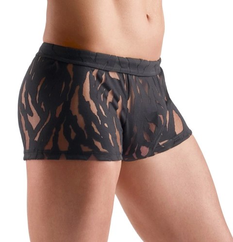 Svenjoyment Pants S czarne połprzezroczyste z elastycznym pasem