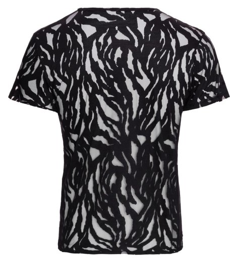 Svenjoyment Shirt czarna koszulka z efektem burnout, rozmiar M