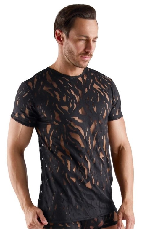 Svenjoyment Shirt czarna koszulka z efektem burnout, rozmiar S