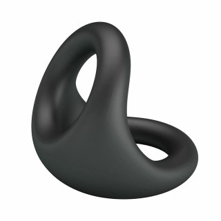 CRAZY BULL Nestor silikonowy pierścień anatomiczny czarny ergonomiczny