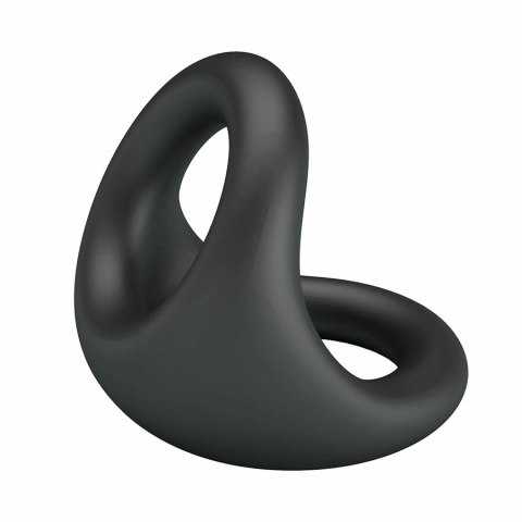 CRAZY BULL Nestor silikonowy pierścień anatomiczny czarny ergonomiczny