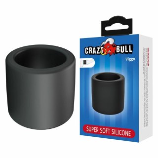 CRAZY BULL Viggo czarny pierścień wspierający z płynnego silikonu