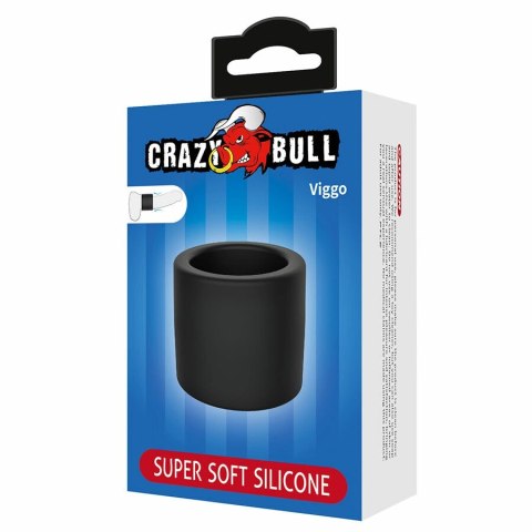 CRAZY BULL Viggo czarny pierścień wspierający z płynnego silikonu