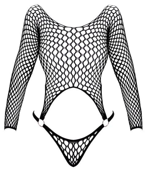 Cottelli Collection Body Fantasy czarny, siateczkowy komplet dwuczęściowy S-L