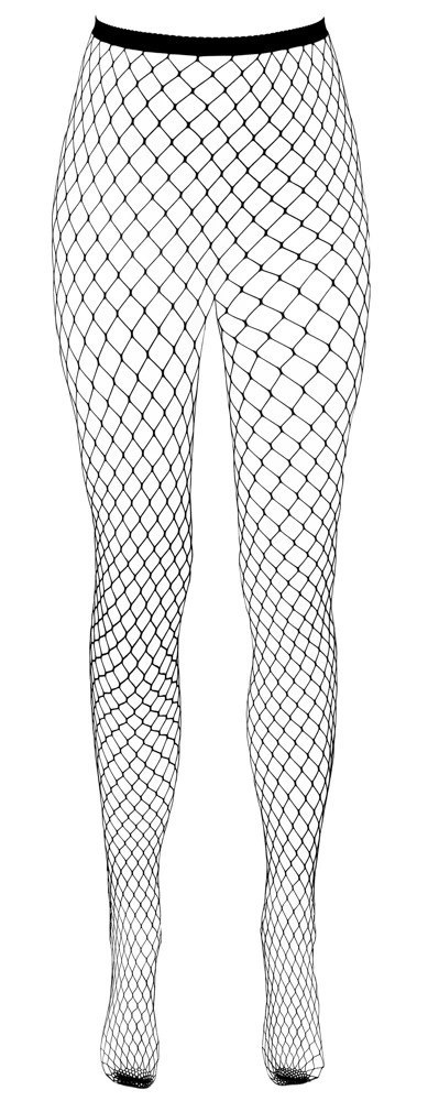 Cottelli LEGWARE Net Tights czarne, duże oczka, bezszwowe S-L