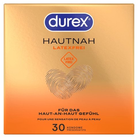 Durex Hautnah Latex Free 30 szt. - prezerwatywy bez lateksu, anatomiczne