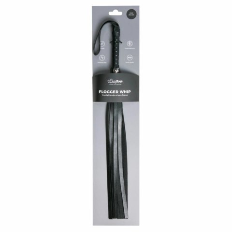 Easytoys Fetish Small Leather Flogger - skorzany bat do gry SM, mały