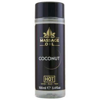 HOT Olejek do masażu kokosowy 100 ml z witaminą E - pielęgnacja skory
