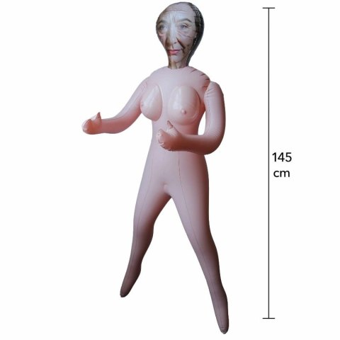 Hidden Desire Granny Inflatable Doll 145 cm - model dojrzały, łatwy w czyszczeniu