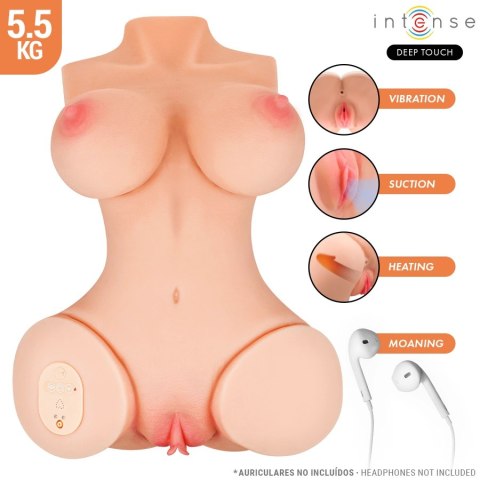 INTENSE Deep Touch Vero Torso z funkcją ssania, ciepłem, wibracją, pilot 5,5 kg