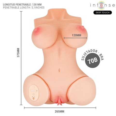 INTENSE Deep Touch Vero Torso z funkcją ssania, ciepłem, wibracją, pilot 5,5 kg