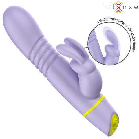 INTENSE Helen Rabbit - zaawansowany model z funkcją ruchu i wibracji, silikonowy