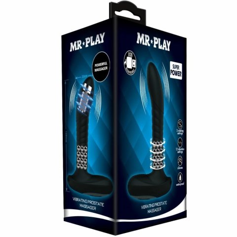 MR PLAY Masażer Prostaty Rotacyjny 12 Trybow Wibracji Czarny USB