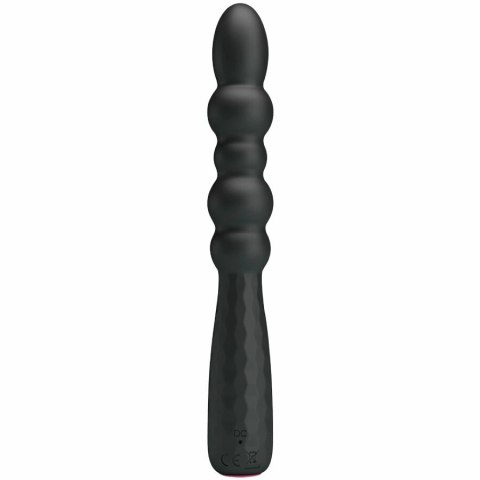MR PLAY wibrujący korek analny elastyczny 12 trybow czarny USB