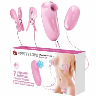 Pretty Love Imonie 3w1 Zestaw wielofunkcyjny z przyssawką i wibracją USB