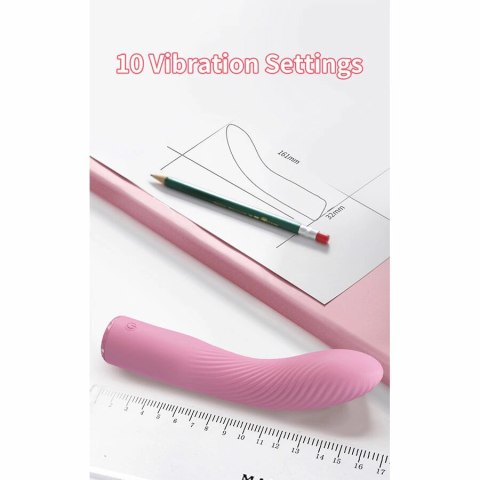 Pretty Love Kisell rożowy masażer punktu G 10 trybow LED 16,1 cm