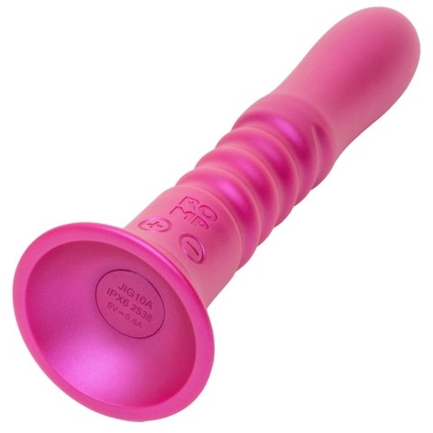 ROMP Jiggle - Wibrujący model z funkcją ruchu, silikonowy, fioletowy