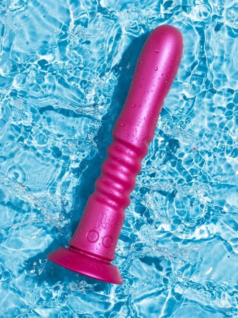 ROMP Jiggle - Wibrujący model z funkcją ruchu, silikonowy, fioletowy